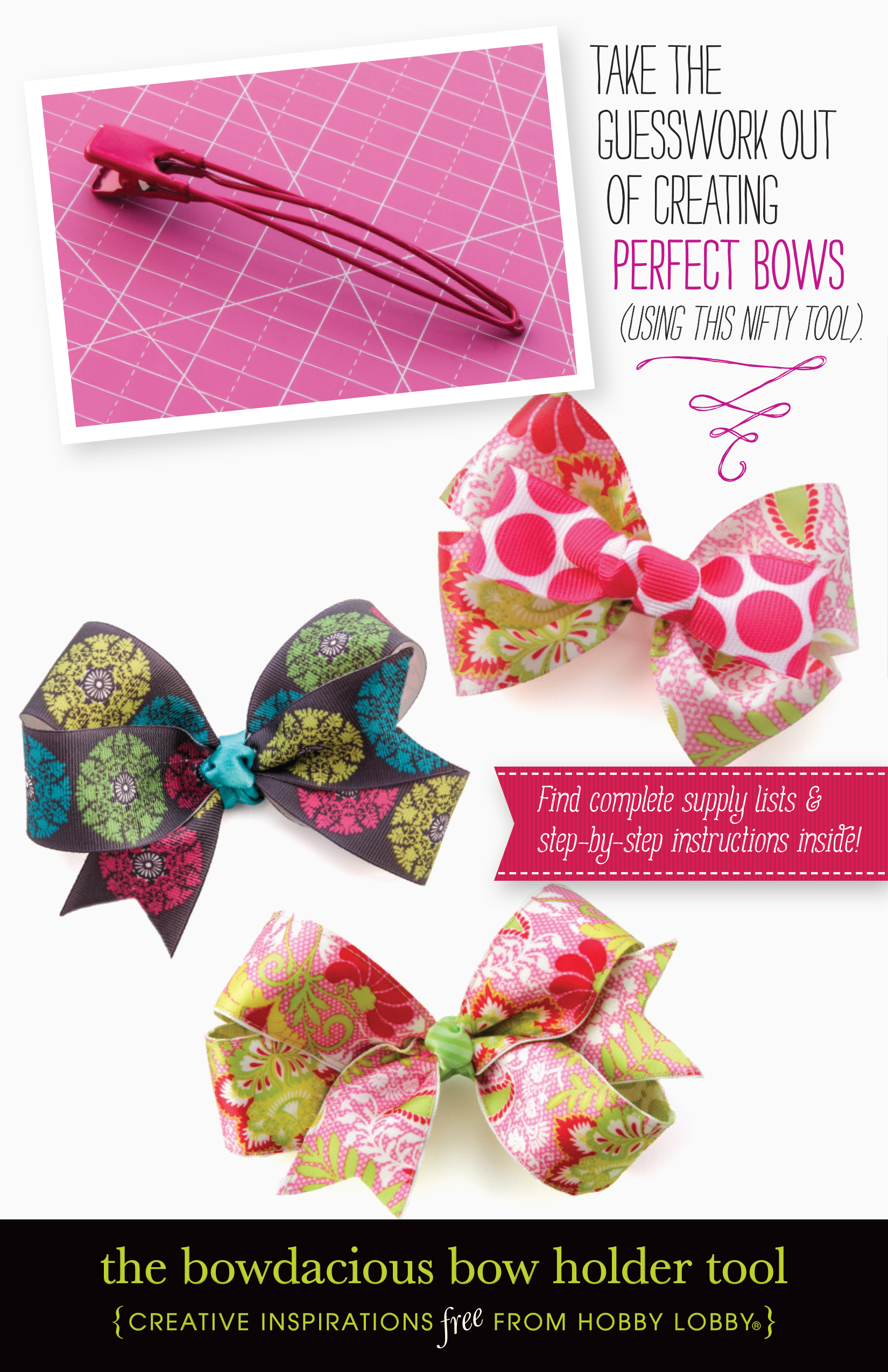 HobbyLobby Projects The Bowdacious Bow Holder Tool