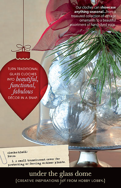 Hobby Lobby Project - Under The Glass Dome - Glass Cloches Decor