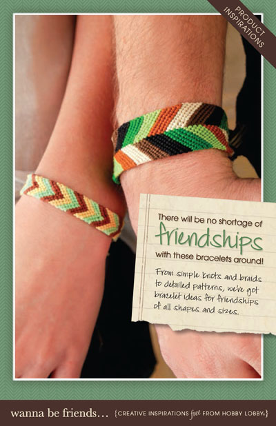 Hobby Lobby Project - Wanna Be Friends... - Friendship Bracelets