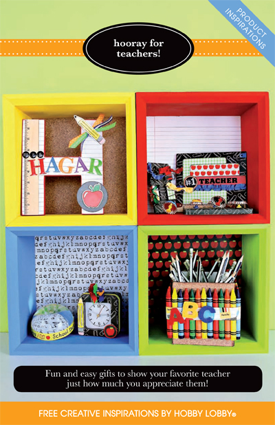 Hobby Lobby Project - Hooray for Teachers! - classroom decor, chalkboards, bulletin boards, picture frame, desk caddy,